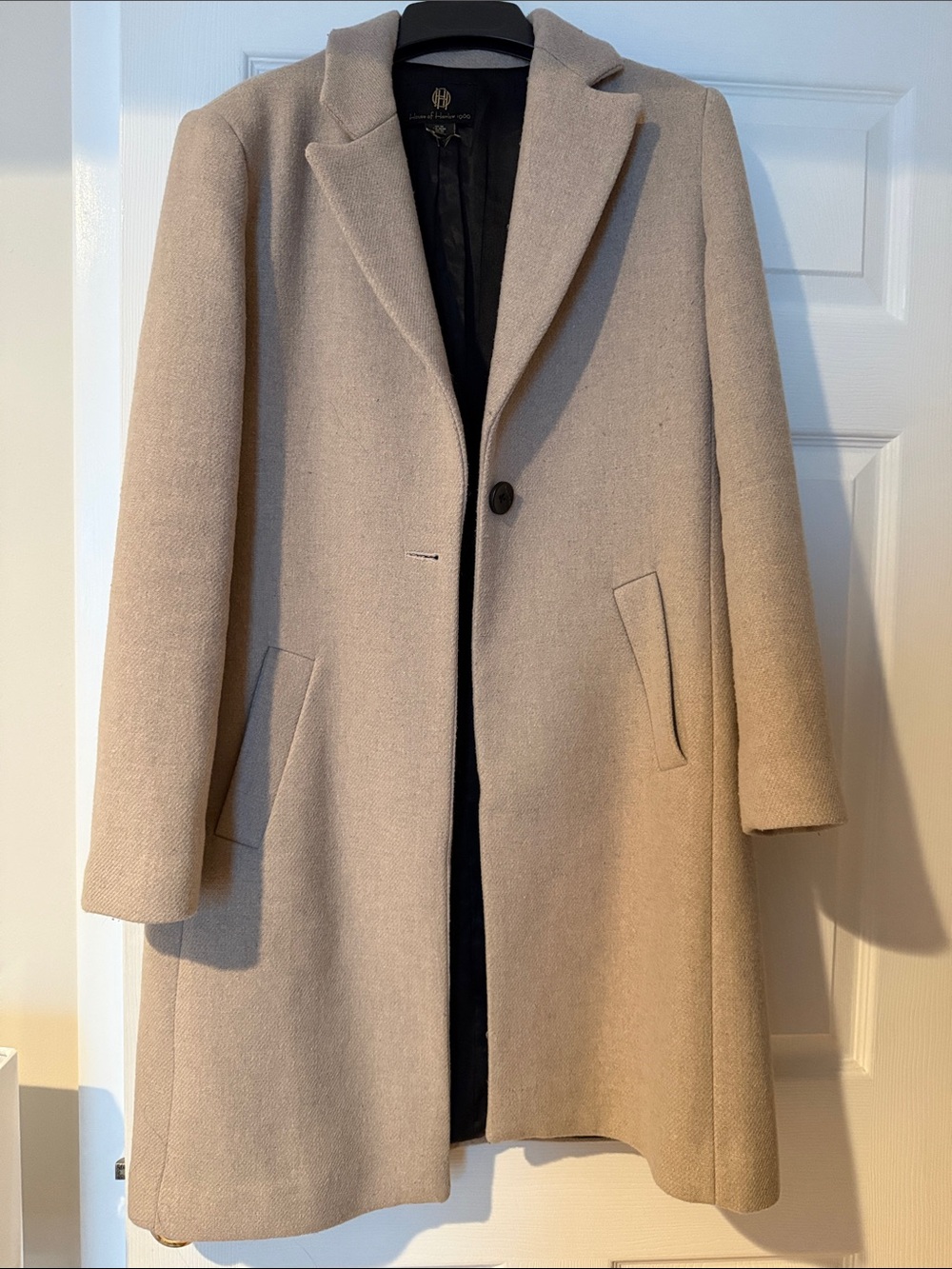 House of Harlow 1960 Beige Single-Button Trench Coat